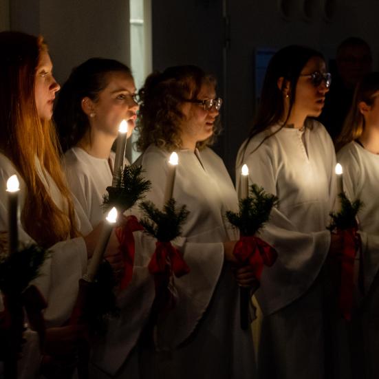 Duborg Skolens lyspiger på Flensborg Bibliotek