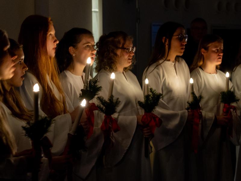 Duborg Skolens lyspiger på Flensborg Bibliotek